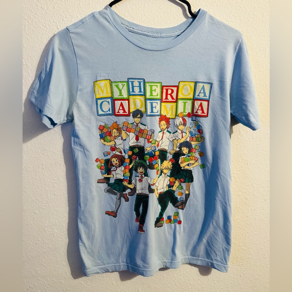 My Hero Academia Light Blue Graphic Tee
